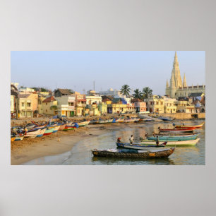 Asien, Indien, Tamil Nadu, Kanniyakumari Poster