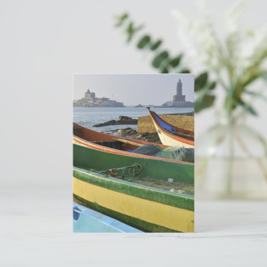 Asien, Indien, Tamil Nadu, Kanniyakumari Postkarte (Stehend Vorderseite)