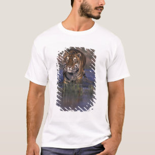 ASIEN, Indien Tiger durch das Wasser T-Shirt