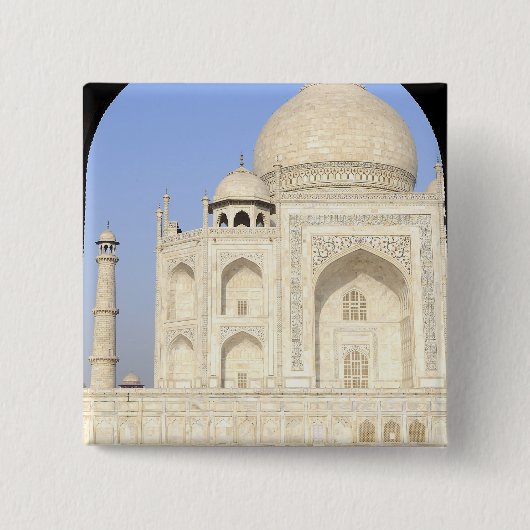 Asien, Indien, Uttar Pradesh, Agra. Taj 2 Button (Vorderseite)