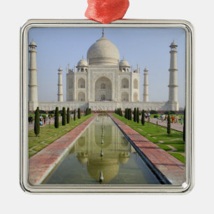 Asien, Indien, Uttar Pradesh, Agra. Taj 5 Ornament Aus Metall