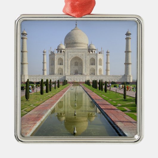 Asien, Indien, Uttar Pradesh, Agra. Taj 5 Ornament Aus Metall (Vorne)