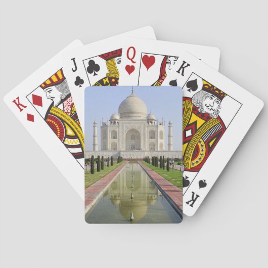 Asien, Indien, Uttar Pradesh, Agra. Taj 5 Spielkarten (Rückseite)