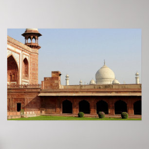 Asien, Indien, Uttar Pradesh, Agra. Taj 6 Poster