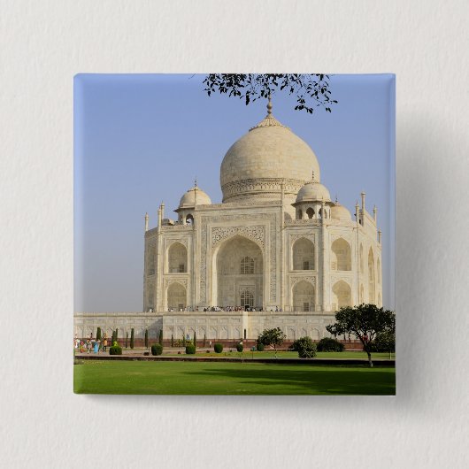 Asien, Indien, Uttar Pradesh, Agra. Taj 7 Button (Vorderseite)