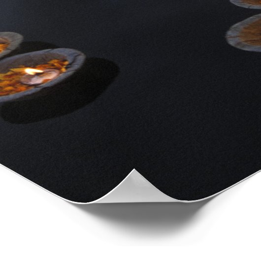 Asien, Indien, Varanasi-Region. Angebote im Poster (Ecke)