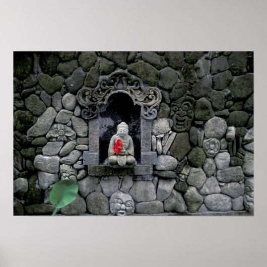 Asien, Indonesien, Bali. Ein Buddha-Heiligtum Poster (Vorne)