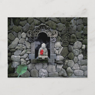 Asien, Indonesien, Bali. Ein Buddha-Heiligtum Postkarte