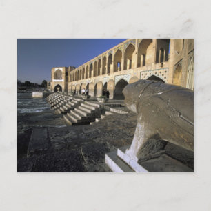 Asien, Iran, Isfahan Pol-e Khaju Brücke. Postkarte