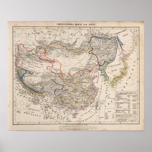 Asien, Japan, China Poster (Vorne)