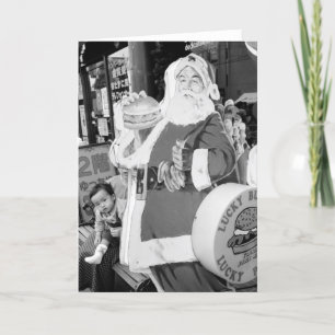 Asien, Japan, Hakdat. Der Weihnachtsmann in Japan Feiertagskarte