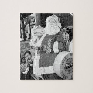 Asien, Japan, Hakodate. Weihnachtsmann in Japan Puzzle