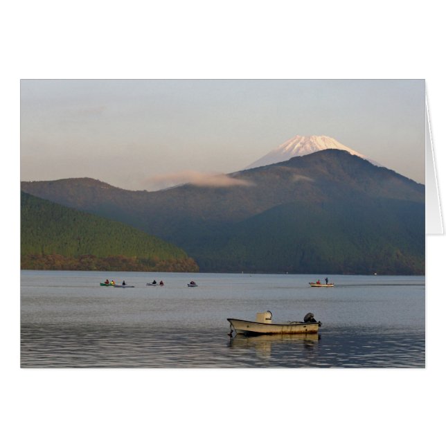 Asien, Japan, Hakone. Blick auf den Berg am frühen (Vorderseite (Horizontal))