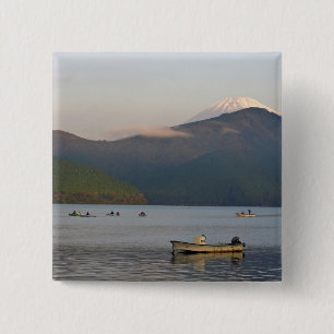 Asien, Japan, Hakone. Früh morgens Aussicht auf de Button