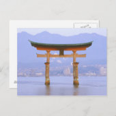 Asien, Japan, Hiroshima. Mivaiima. Torii Gate Postkarte (Vorne/Hinten)