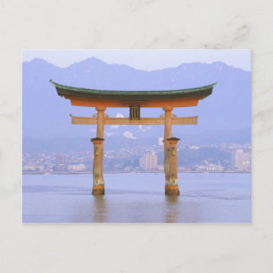 Asien, Japan, Hiroshima. Mivaiima. Torii Gate Postkarte
