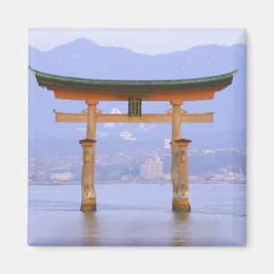 Asien, Japan, Hiroshima. Mivaiima. Torii-Tor Magnet