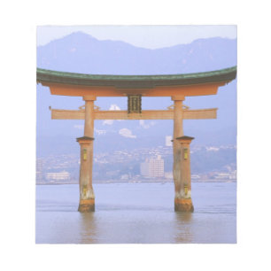 Asien, Japan, Hiroshima. Mivaiima. Torii-Tor Notizblock