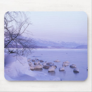 Asien, Japan, Hokkaido, Akan NP, Whopper Schwäne Mousepad