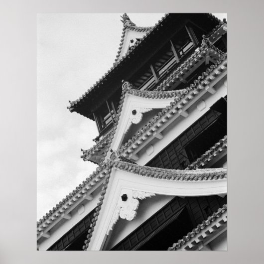 Asien, Japan, Kumamoto. Detail des Kumamoto, Poster (Vorne)