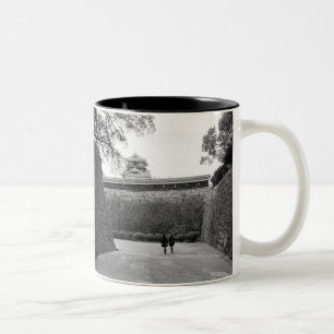 Asien, Japan, Kumamoto. Hauptweg und -moat, Zweifarbige Tasse