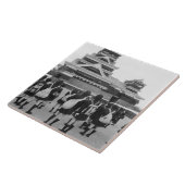 Asien, Japan, Kumamoto. Schulkinder Fliese (Seite)