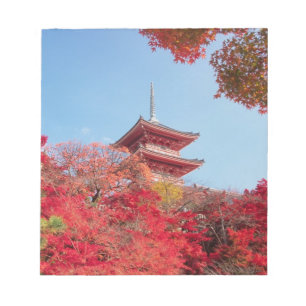Asien, Japan, Kyoto. Farbe des Herbstes Notizblock