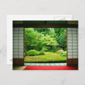 Asien, Japan, Kyoto. Zen Garden 2 Postkarte (Vorne/Hinten)