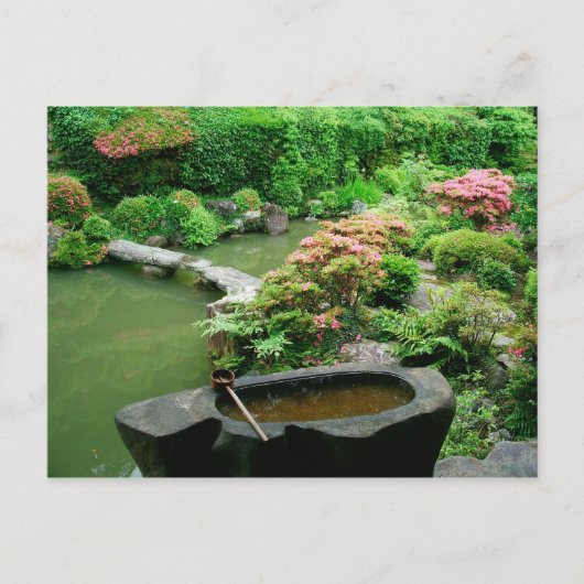 Asien, Japan, Kyoto. Zen Garden Postkarte (Vorderseite)