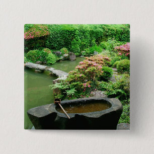 Asien, Japan, Kyoto. Zen-Garten Button