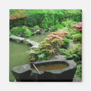 Asien, Japan, Kyoto. Zen-Garten Magnet