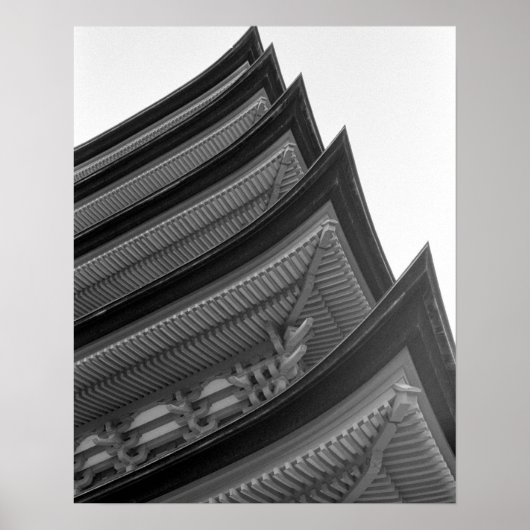 Asien, Japan, Miyajima. Details Tempel Poster (Vorne)