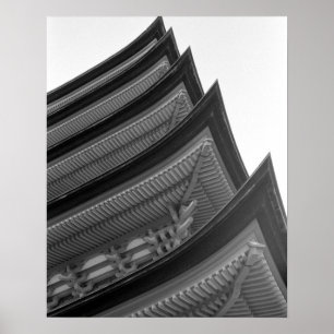 Asien, Japan, Miyajima. Tempeldetails Poster