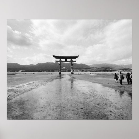 Asien, Japan, Myajima. Das Torri-Tor Poster (Vorne)