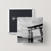 Asien, Japan, Myajima. Torri-Tor 2 Button (Vorne & Hinten)