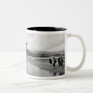Asien, Japan, Myajima. Torri Zweifarbige Tasse