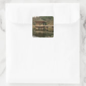 Asien, Japan, Nara, Tempel in Nara Quadratischer Aufkleber (Tasche)
