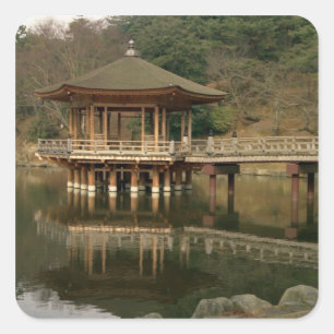 Asien, Japan, Nara, Tempel in Nara Quadratischer Aufkleber