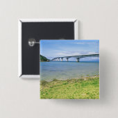 Asien, Japan, Okinawa, Kouri-Brücke Button (Vorne & Hinten)
