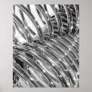 Asien, Japan, Tokio. Coiled pipe, Tepco Energy Poster