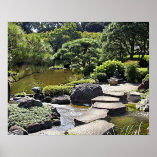 Asien, Japan, Tokio. Der japanische Garten im Poster