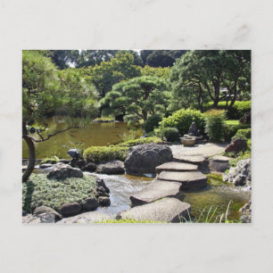 Asien, Japan, Tokio. Der japanische Garten im Postkarte