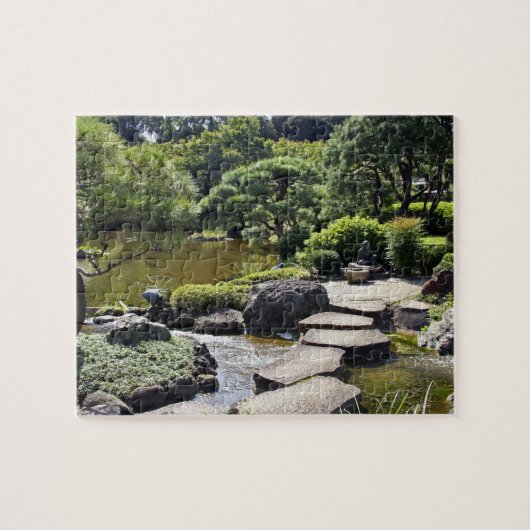 Asien, Japan, Tokio. Der Japanische Garten Puzzle (Horizontal)
