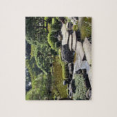 Asien, Japan, Tokio. Der Japanische Garten Puzzle (Vertikal)