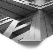 Asien, Japan, Tokio. Fuji TV-Gebäude Poster (Ecke)