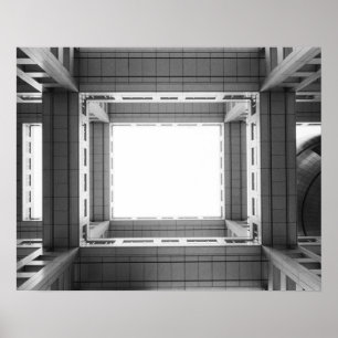 Asien, Japan, Tokio. Fuji TV-Gebäude Poster