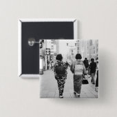 Asien, Japan, Tokio. Geishas auf der Ginza. Button (Vorne & Hinten)