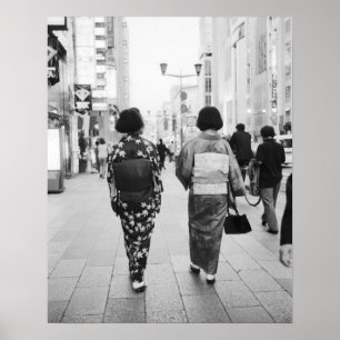 Asien, Japan, Tokio. Geishas auf der Ginza. Poster