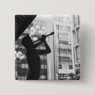 Asien, Japan, Tokio. Musikstatue, Shibuyaku Button