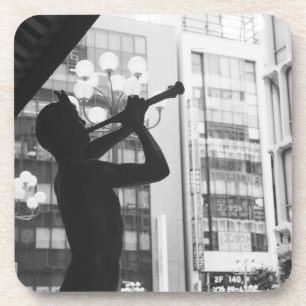 Asien, Japan, Tokio. Musikstatue, Shibuyaku Getränkeuntersetzer